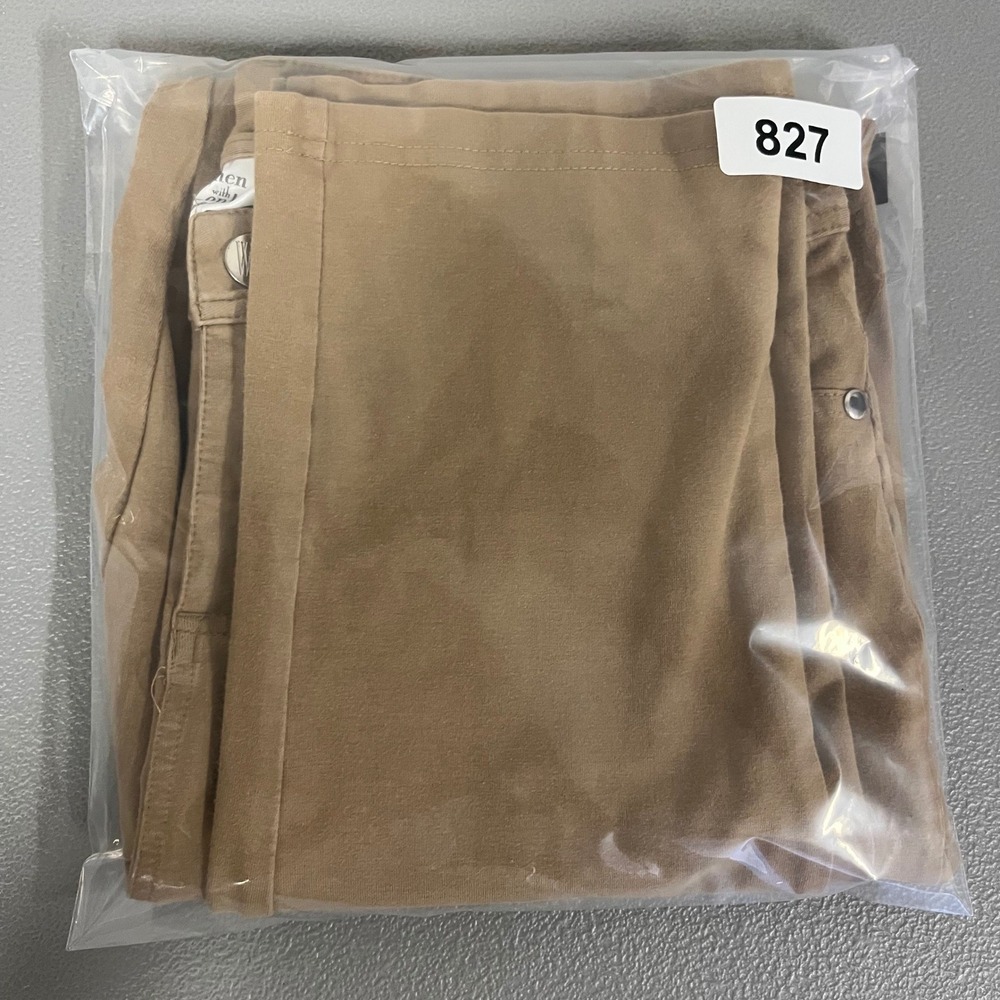 Women with Control Renee Greenstein Tan Khaki Slim Leg Pants A210793 Size S - Picture 7 of 7